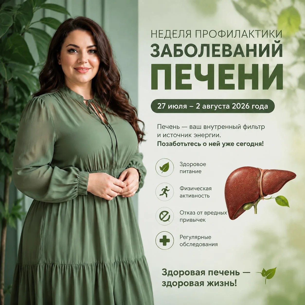 Неделя профилактики заболеваний печени: сохраните свой главный фильтр!